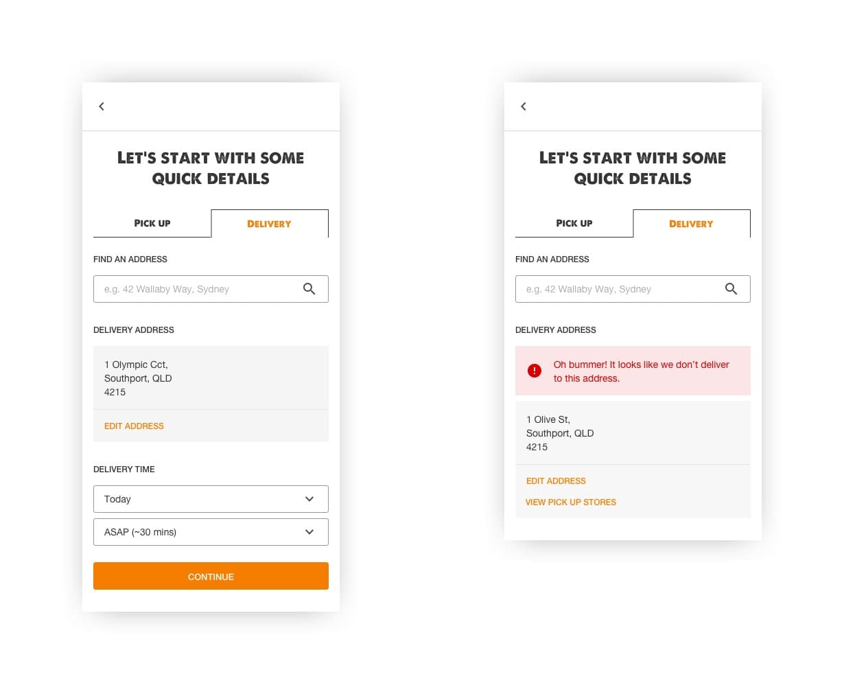 Order flow redesign — step 4